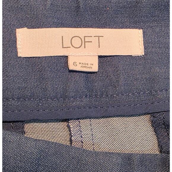 LOFT Women's Stretch Blue Shorts The Riviera Short Size 6 - Picture 3 of 5